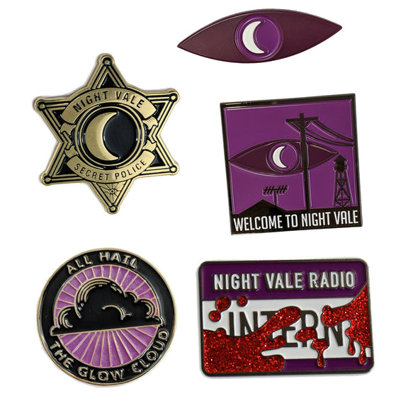 WTNV Enamel Pins Pins and Patches Welcome to Night Vale All Five!