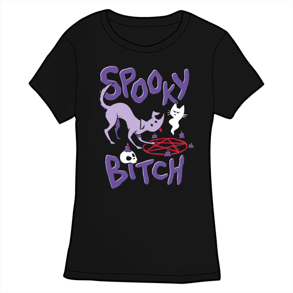 Spooky Bitch Shirt Shirts Sam Logan Fitted Small