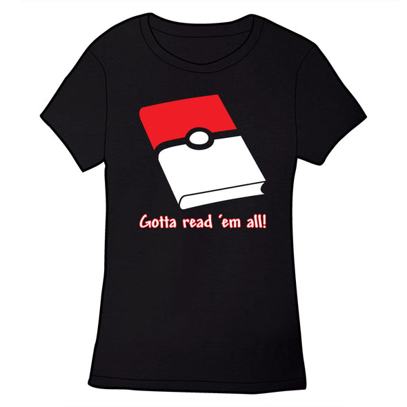 Gotta Read 'Em All Shirt Shirts Library Comic Fitted Small