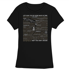 Time Traveler Essentials Shirt Shirts Ryan North Fitted Small Black
