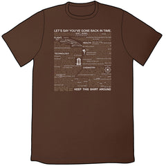 Time Traveler Essentials Shirt Shirts Ryan North Unisex Small Brown