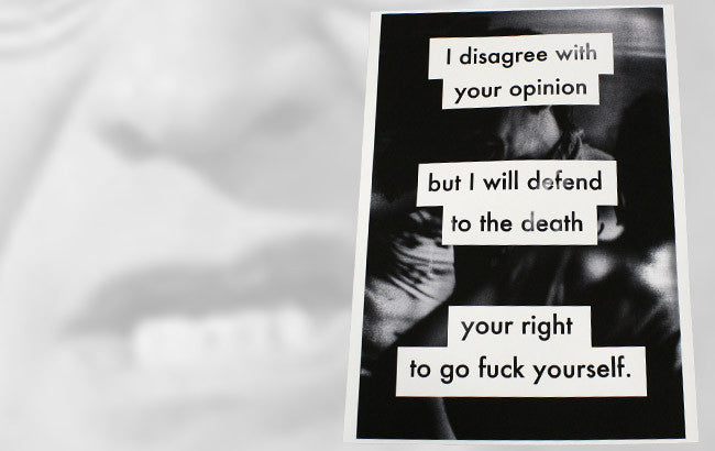 A Softer World "Disagree" Print Art A Softer World