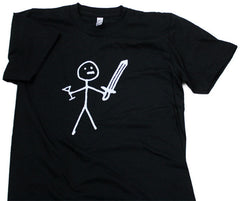 Minimalist Sword and Martini Guy Shirt Shirts Kingdom of Loathing
