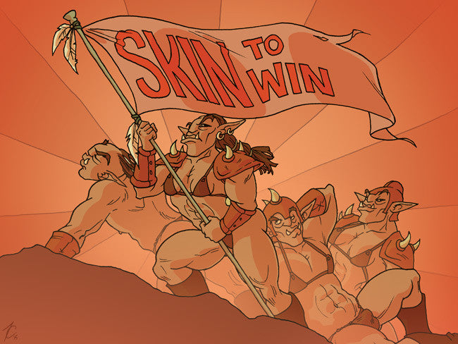 Skin To Win Print Art Oglaf