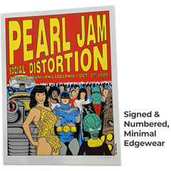 Pearl Jam/Social Distortion Philly 27Oct2009 Poster Prints Tom Tomorrow